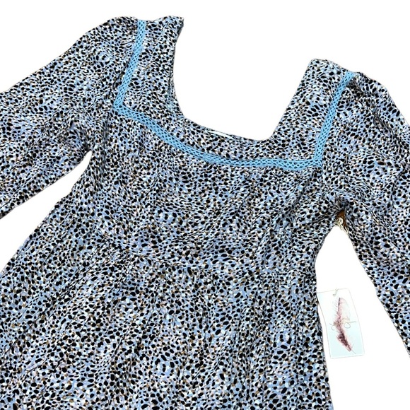 NWT Jessica Simpson Multi-Color Babydoll Mini Dress Size Medium - Picture 1 of 4